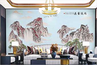 澄迈森佰汇航空纤维墙咔（鸿运当头）